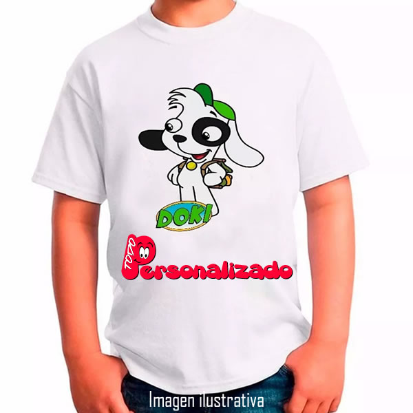 remera blanca infantil personalizada