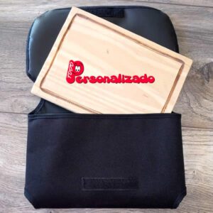 tabla de asado con funda personalizada