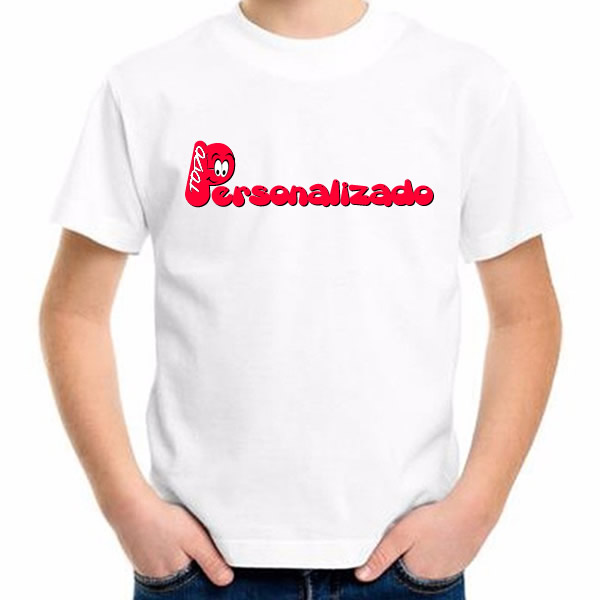 remera blanca infantil personalizada