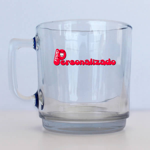 taza de vidrio personalizada
